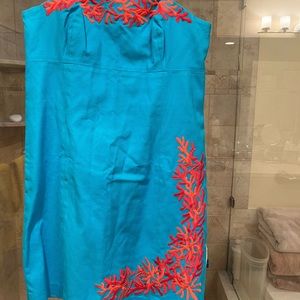 Lilly Pulitzer strapless dress size 12 gently used